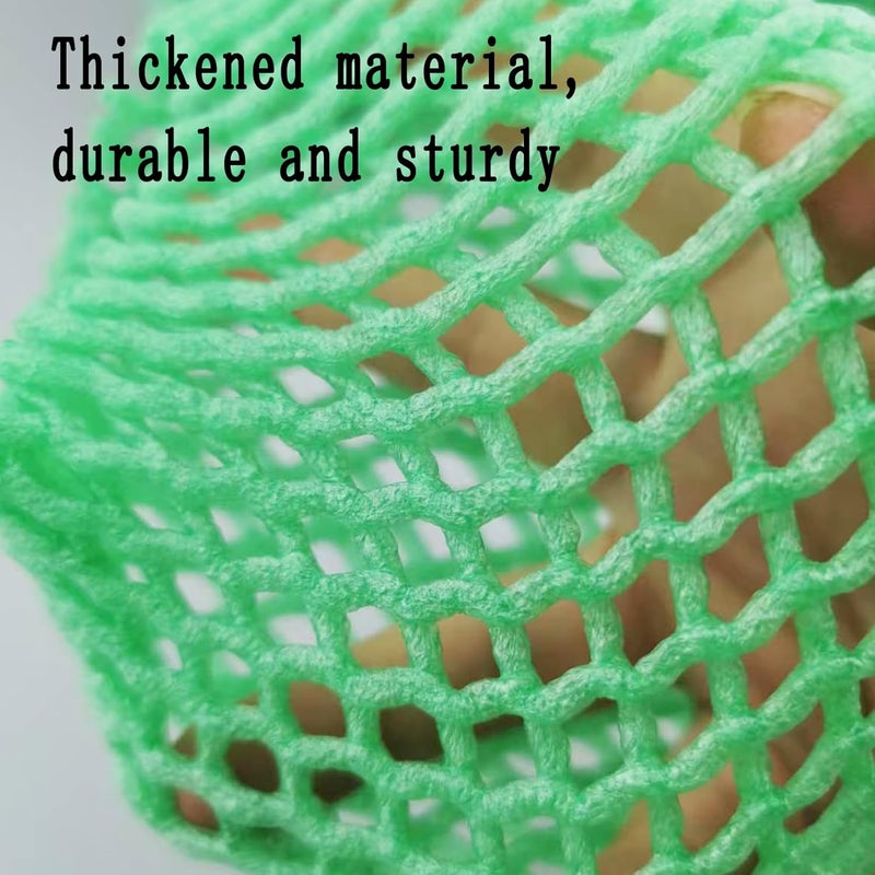 HanyHere 50 Pieces Fruit Protection Bags Foam Mesh Keep Safe Mesh Sleeves for Large Supermarkets, Fruit Shops (Green-14x6cm) - Image 3